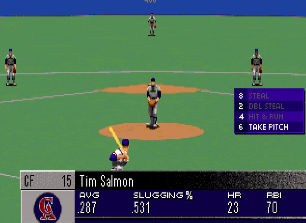 ESPN Baseball Tonight (IBM PC) main display