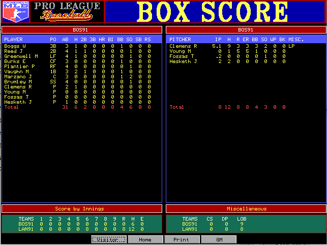 Pro League Baseball