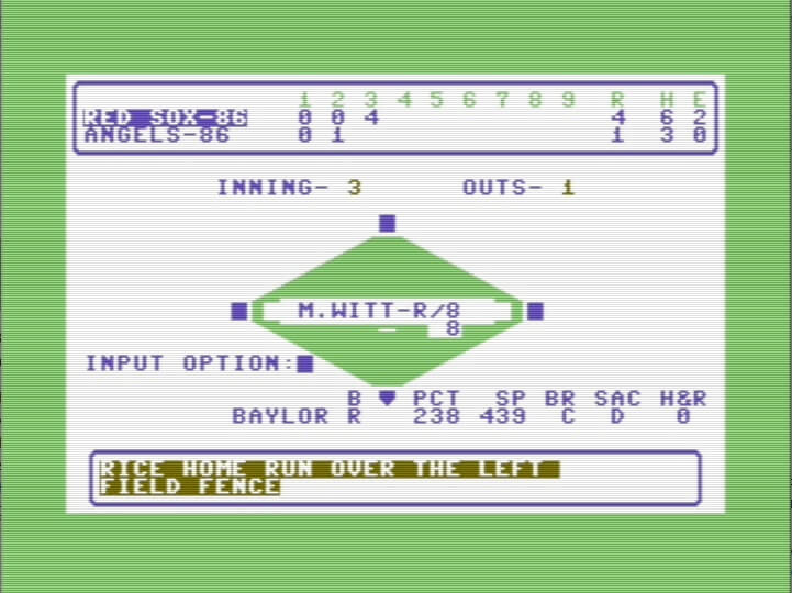 Computer Statis Pro Baseball