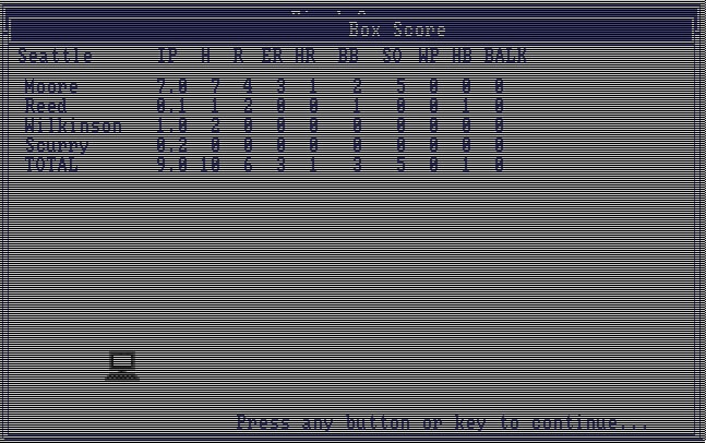 Earl Weaver Baseball (Amiga) screenshot
