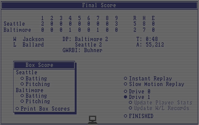 Earl Weaver Baseball (Amiga) screenshot