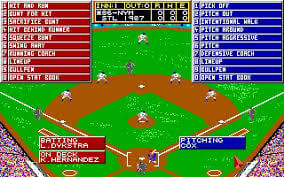 MicroLeague Baseball: The Manager's Challenge (IBM) main display