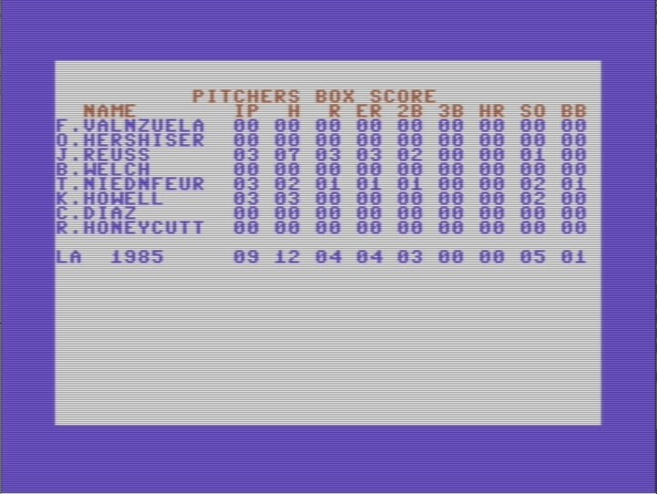 Pure-Stat Baseball screenshot