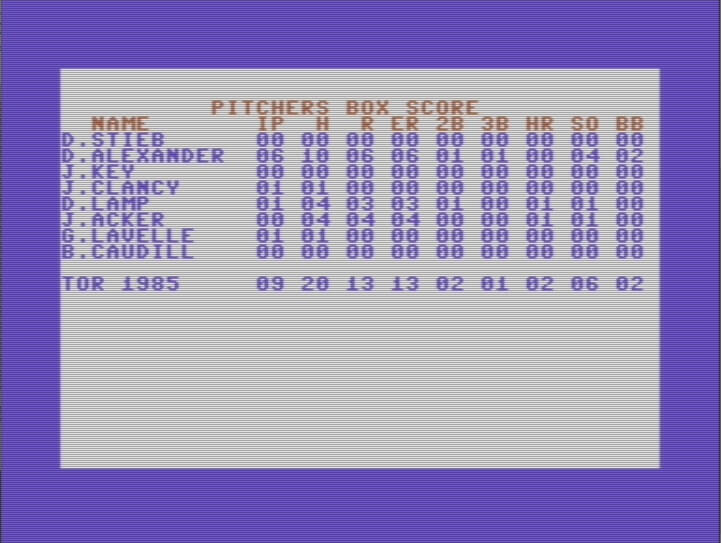 Pure-Stat Baseball screenshot