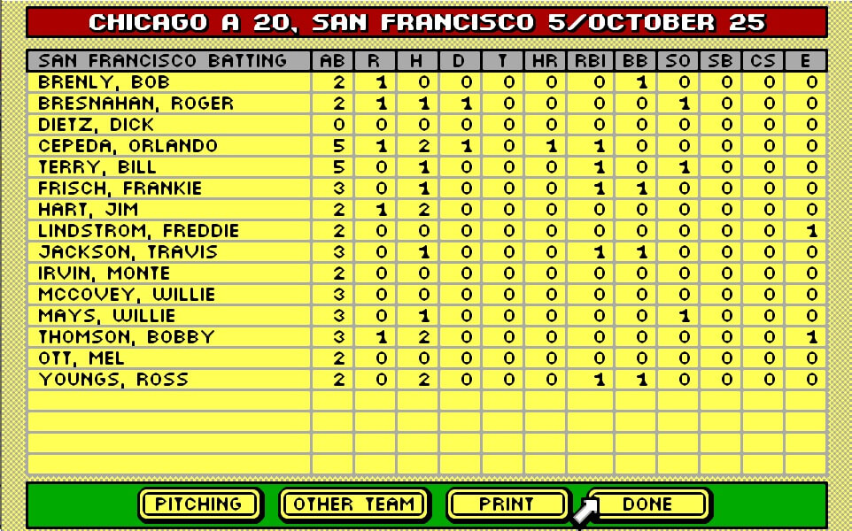 Tony LaRussa's Ultimate Baseball screenshot