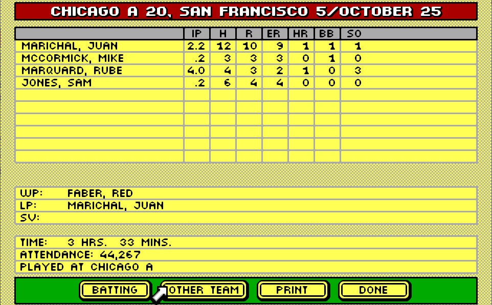 Tony LaRussa's Ultimate Baseball screenshot