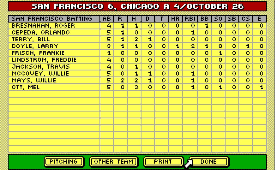 Tony LaRussa's Ultimate Baseball screenshot