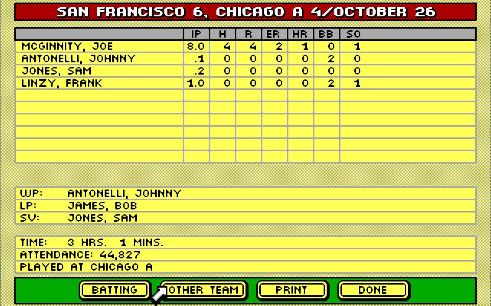 Tony LaRussa's Ultimate Baseball screenshot