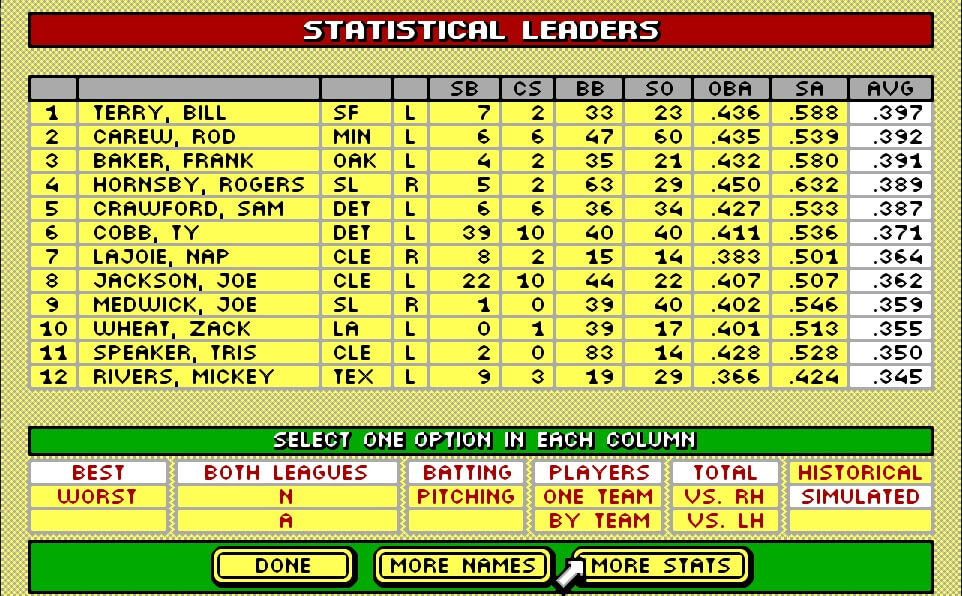 Tony LaRussa's Ultimate Baseball screenshot