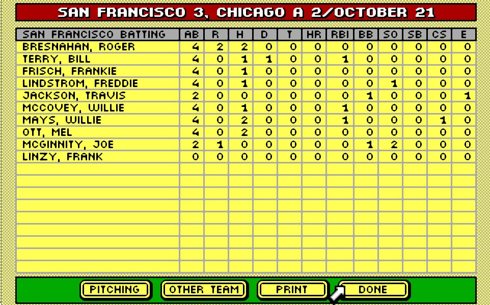 Tony LaRussa's Ultimate Baseball screenshot