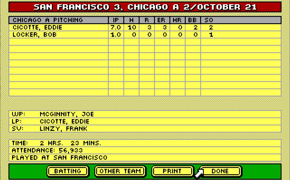 Tony LaRussa's Ultimate Baseball screenshot