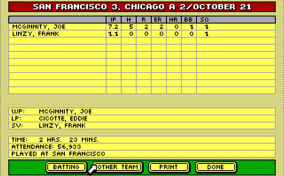 Tony LaRussa's Ultimate Baseball screenshot